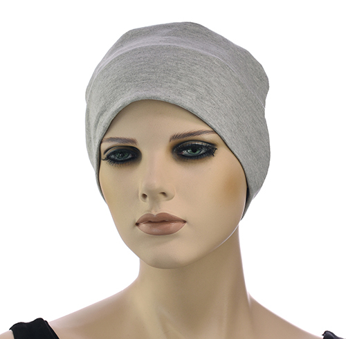 Large View Wide Cotton Lining Headband | Grey - Medium Grey