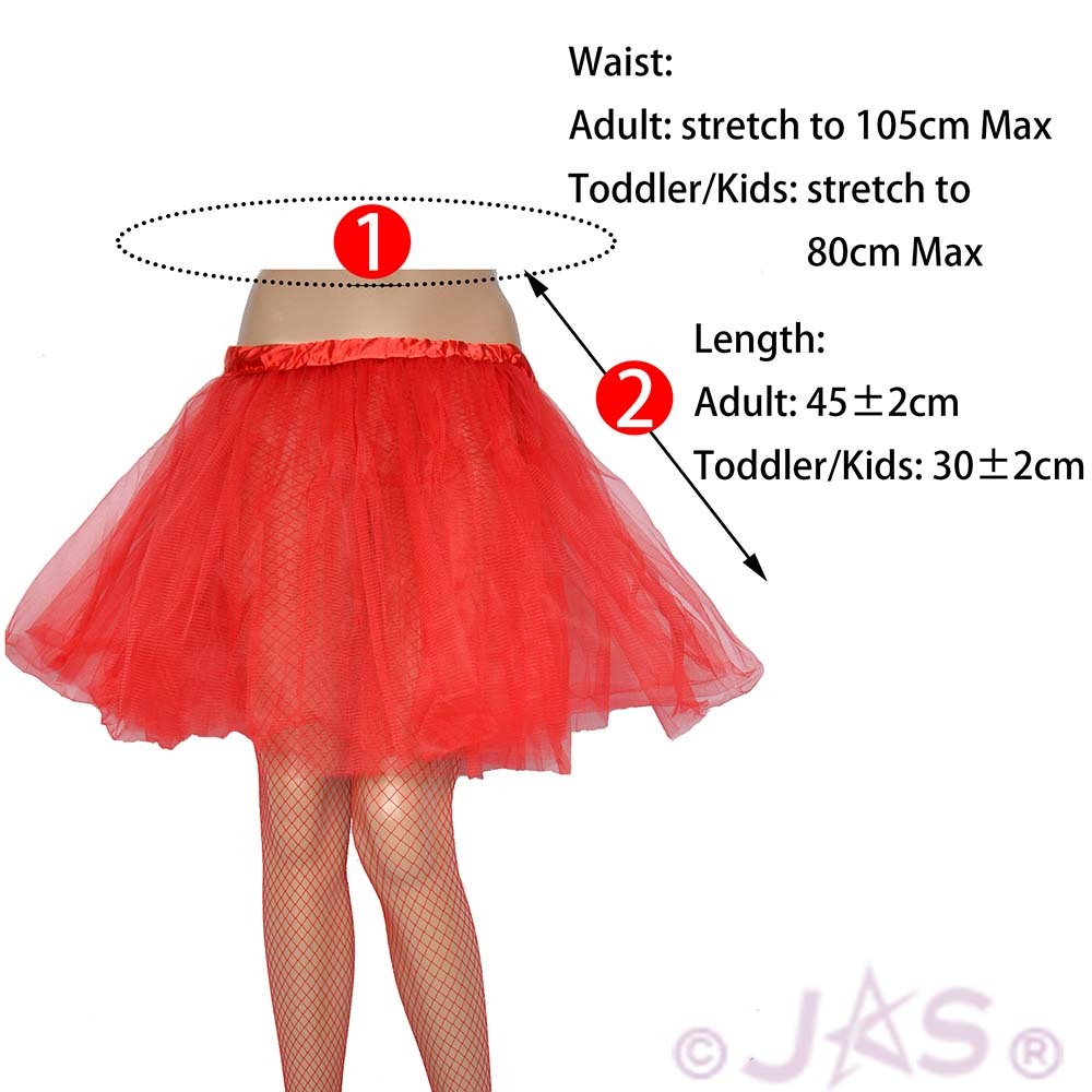 Adults and Kids Costume Tutu Tulle Dress Skirt Petticoats for Parties