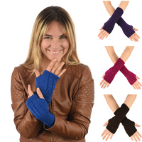 Crochet Knitted Wrist Warmers Cuffs