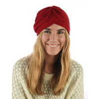 Knit Classic Winter Turban | Red