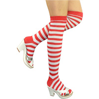 Elf Santa Striped Stockings