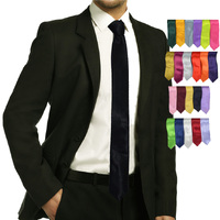 Costume Skinny Satin Tie | Deep Red