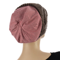 Striped Cotton Beanie & Headband Set