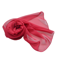 Evening Chiffon Scarf |  Red