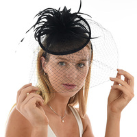 Cocktail Party Feather Fascinator Headband