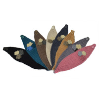 Triple Flower Crochet Headband 