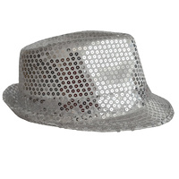 Sequin Sparkly Fedora Trilby Hat