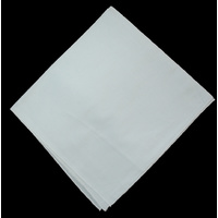 Plain Cotton Bandana  | White