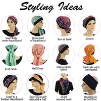 Floral Headscarf & Headband Combo - Bridget