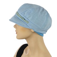 Shirley Newsboy Cap | Blue - Light Blue / Baby Blue | M/L