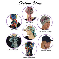 Cotton Baseball Cap with Chiffon Sash