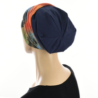Jersey Cotton Beanie  NAVY with Seamless Headband | Option 6 | M/L