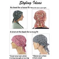 Cotton Floral Print Scarf Durag