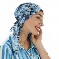 Cotton Floral Print Scarf Durag  | S/M | Option 21