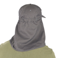 Cotton Legionnaire Baseball Cap | Grey - Dark Grey | M/L