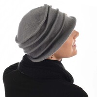 20s Wool Cloche Flower Chemo | Grey