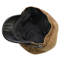 Felt Bakerboy Hat - Ruby  | Camel / Dark Beige / Tan | L