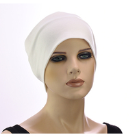 Wide Cotton Lining Headband | Cream White