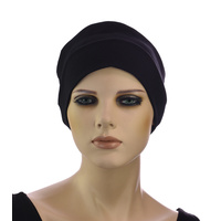 Wide Cotton Lining Headband | Black