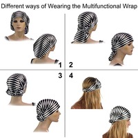 Stretch Ruffled Headband Wrap