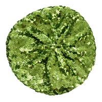 Glitter Stretch sequin Beret  | Green - Lime Green