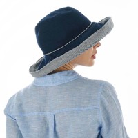 Foldable Linen Wide Brim Sun Hat