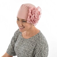 Retro Cotton Turban | Pink - Dusty Pink