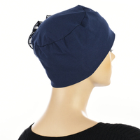 Retro Cotton Turban | Blue - Navy Blue / Dark Blue