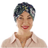 Soft Floral Print Turban | Option S3 | S/M | Vibrant Tropical Floral Print