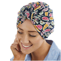 Soft Floral Print Turban | Option S7 | S/M | Abstract Paisley & Blooming Flowers Print