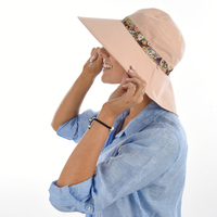 Cotton Reversible Sun Hat | Pink - Dusty Pink