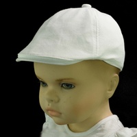 Infant Cotton Pageboy Hat | White