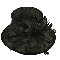 Millinery Evening Hat | Black