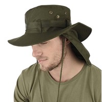 Cotton Legionnaire Fishing Hat | Green - Olive Green