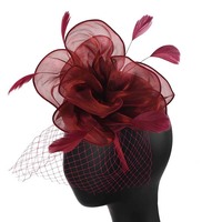 Organza 8 Petaled Fascinator