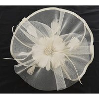 Melbourne Cup Fascinator  | Cream