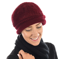 Angora Cloche Bucket Hat