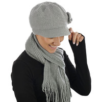 Angora Bakeryboy - Skull Style  | Grey - Light Grey