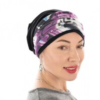 Black Premium Cotton Beanie with Seamless Headband | Option 5 | S/M