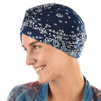 Paisley Print Jersey Knit Turban