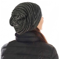 Ribbed Stretch Two Toned Beanie