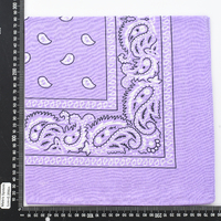 Paisley Print Cotton Bandana  | Purple - Light Purple Lilac
