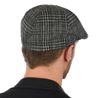 Wool Touch Plaid Check Ivy Hat