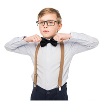 Pre-tied Butterfly Satin Bow Tie