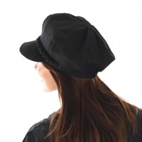 High Crown Bakerboy Chemo Hat with Braid Hatband | Black | High Crown | Stretch Fit