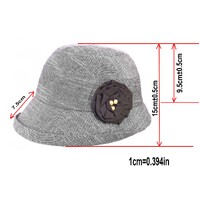 Cloche Deep Crown Linen Hat