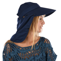 Anna Legionnaire Garden Hat | Blue - Navy Blue / Dark Blue