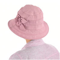 My Fair Lady Cloche Sun Hat | Pink - Dusty Pink