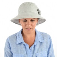 My Fair Lady Cloche Sun Hat | Grey - Light Grey