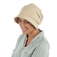 Jersey Slouchy Cloche Hat | Beige - Light Beige